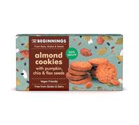 The Beginnings Almond & Seeds Cookies - Gluten Free Snacks - Vegan Snacks - Dairy Free Snacks - Gluten Free Cookies - 80g Box