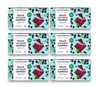 The Beginnings Blackcurrant Raw Cookies (6 * 80g) - No-Bake Gluten Free, Vegan & Dairy Free, No Refined Sugar, 33% Real Blackcurrants, Slow-Dried at 45°C, Free From Cookies