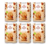The Beginnings Caramel Oat Cookies (6 * 80g) - Gluten Free Oat Biscuits, Vegan & Dairy Free, Coconut Sugar, Real Caramel & Peanut Butter, Palm Oil Free Biscuits