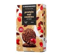 The Beginnings Protein Coffee Oat Cookies 80g - 20g Plant Protein Per 100g, Gluten Free Oat Biscuits, Vegan & Dairy Free, Coconut Sugar, Real Coffee & Cocoa