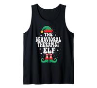The Behavioral Therapist Elf Funny Christmas Tank Top