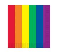 The Beistle Company Rainbow Beverage Napkins (Pack of 12)