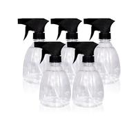 THE BELL Empty Spray Bottle Plastic Bottles Essential Oil Gardening Trigger Sprayer Reusable Fine Mist Travel Party Barbershop Plant Mist Kitchen Bathroom Organic Cleaning Hair Salon 400ml (5Pcs)