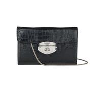 The Belmont Leather Clutch Bag OSPREY LONDON Black One Size