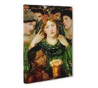 The Beloved By Dante Gabriel Rossetti Canvas Print | Gallery Wrapped 30mm Frame Wall Art | 24x16 inches | Ready to Hang | Classic Picture | Living Room Bedroom Lounge Office