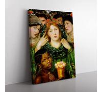 The Beloved By Dante Gabriel Rossetti Classic Painting Canvas Wall Art Print Ready to Hang, Framed Picture for Living Room Bedroom Home Office Décor, 50x35 cm (20x14 Inch)