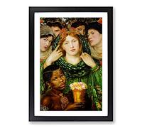 The Beloved by Dante Gabriel Rossetti Framed Print | A2 Black Framed Wall Art | Ready to Hang | Modern Nature Picture | Living Room Bedroom Lounge Office