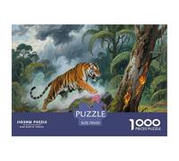 The Bengal Tiger 1000 Piece Jigsaw Puzzle for Adults Educational Challenge Puzzle Educational Jigsaw Puzzles for Challenging Family Activity Games Colorful for Home Decor Gifts 70x50cm/1000pcs