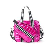 The Bennett Pickleball Puffer Duffel Sport Bag (Electric Pink)