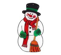 The Benross Christmas Workshop LED Snowman Metallic Silhouette Light, White