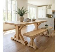 The Bespoke Carpentry Co Chunky Table - 160cm - Standard - 100cm - Oak