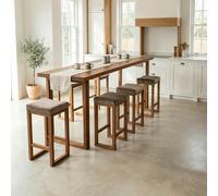 The Bespoke Carpentry Co Classic Breakfast Bar - 160cm - Narrow - 60cm - Beech