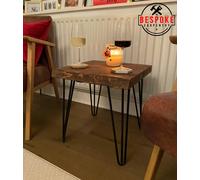 The Bespoke Carpentry Co Live Edge Side Table - 60cm x 60cm - Whiskey