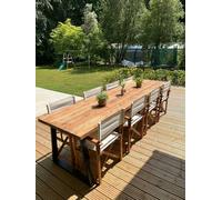 The Bespoke Carpentry Co Reclaimed Outdoor Dining Table (2") - 1 Bench - Narrow (80cm) - 210cm