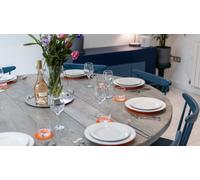 The Bespoke Carpentry Co Round Table with Pedestal Legs - 80cm