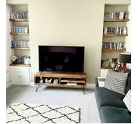The Bespoke Carpentry Co TV Stand with Shelves - Length 160cm - Dark Oak