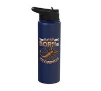 The Best are Born As Scorpius Zodiac Scorpius Stainless Steel Insulated Water Bottle