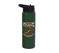 The Best are Born As Scorpius Zodiac Scorpius Stainless Steel Insulated Water Bottle
