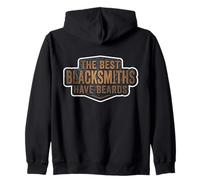 The Best Blacksmiths Have Beards Bearded Metal Worker Saying Zip Hoodie