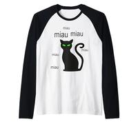 The Best Cat Mom Meow Dad Raglan Baseball Tee