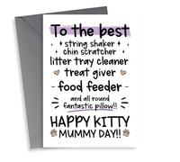 The Best Cat Mum Mother's Day Card