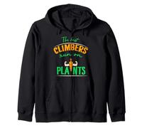 The Best Climbers Run On Plants Veggie Climbing Team Vegan Zip Hoodie