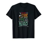 The Best Cure For The Blues Is Blues Mouth Organ Harmonica T-Shirt