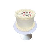 The Best Dad Husband Crossword Design - 3D Edible Sugarpaste Cake Topper 8"