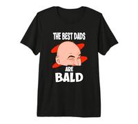 The Best Dads are Bald Funny Bald Father Premium T-Shirt