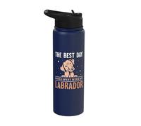 The Best Day Days I Spent with My Labrador Stainless Steel Insulated Water Bottle