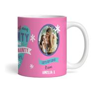 The Best Ever Aunty Gift Photo Pink Tea Coffee Personalised Mug - Gift for Birthday, Gift for Christmas, Custom Personalised Gift, Coffee Mug, Tea Mug, Cup