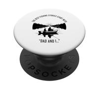 The Best Fishing Stories Start with Dad and I Minimalistic PopSockets Adhesive PopGrip
