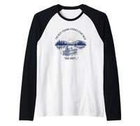The Best Fishing Stories Start with Dad and I Vintage Raglan Baseball Tee