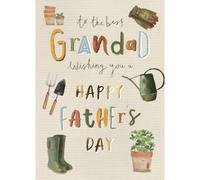 The Best Grandad Gardener Grandad Father's Day Card Contemporary Greeting Card