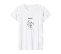 The Best is Yet to Come Inspirational Hourglass T-Shirt, Women, White, M