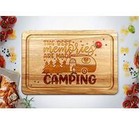 The Best Memories are Made Camping Wooden Chopping Board 30 x 20cm