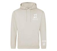 The Best Mom Ever Personalised Hoodie Cherry Bow Puff Print Custom Child Names Year Of Birth Gift, XXL, Natural Stone