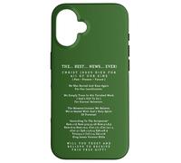 The Best News Ever Christ Jesus Christ Eternal Salvation Case for iPhone 16