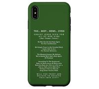 The Best News Ever Christ Jesus Christ Eternal Salvation Case for iPhone XS Max