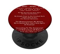 The Best News Ever Christ Jesus Christ Eternal Salvation PopSockets Adhesive PopGrip