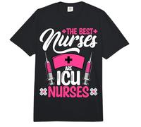 The Best Nurses are ICU Nurses Intensive Care Unit Nursing Comfort Colors Adult Heavyweight T-Shirt