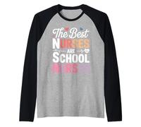 The Best Nurses are School Nurses Heartfelt Raglan Baseball Tee