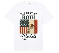 The Best of Both Worlds Half American Half Mexican USA Comfort Colors Adult Heavyweight T-Shirt