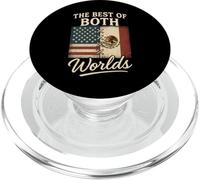 The Best Of Both Worlds Half American Half Mexican USA PopSockets PopGrip for MagSafe