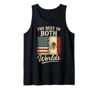 The Best Of Both Worlds Half American Half Mexican USA Tank Top