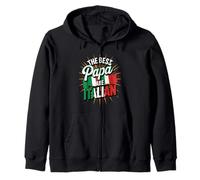The Best Papa Are Italian Fathers Day Tribute Zip Hoodie