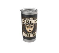 The Best Pastors Have Beards Christian Pride Stainless Steel Insulated Tumbler