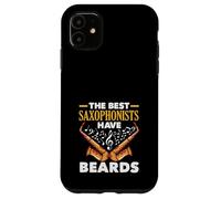 The Best Saxophonists Have Beards Funny Saxophone Case for iPhone 11