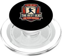 The Best Seat In The House Funny Bucket Dad Baseball Dad PopSockets PopGrip for MagSafe