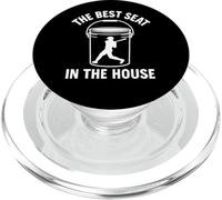 The Best Seat In The House Funny Bucket Dad Baseball Dad PopSockets PopGrip for MagSafe